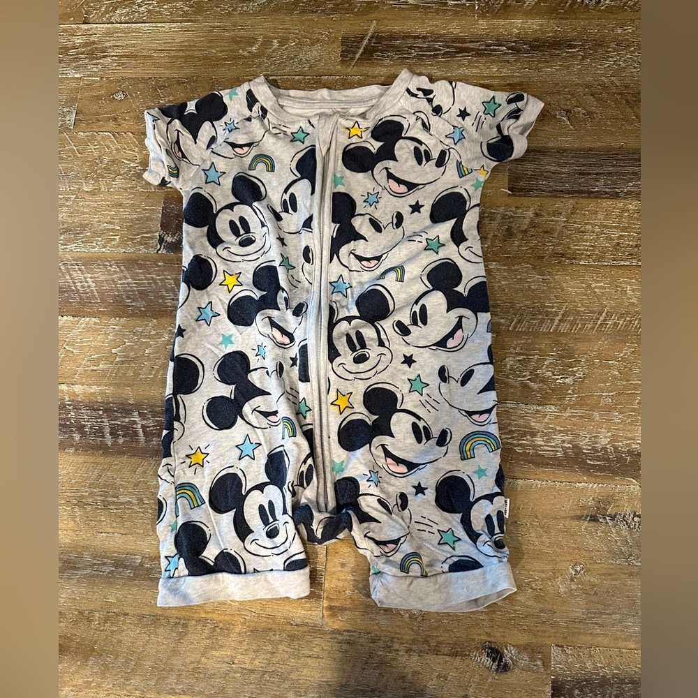 Little Sleepies Mickey Shorty - 6-12 months - GUC